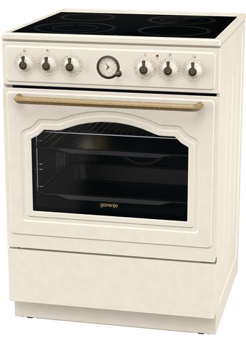 Плита электрическая Gorenje GECS6B70CLI бежевый стеклокерамика (без крышки)