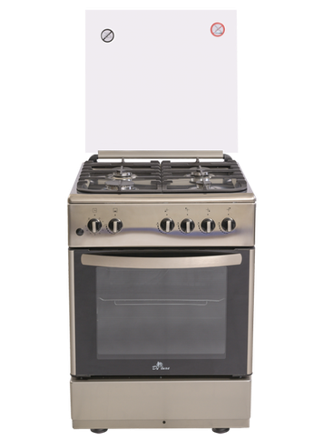Плита газовая De Luxe 606040.24-000г(кр)чр нерж. сталь