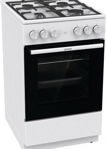 Плита газовая Gorenje GG5A11WF белый (без крышки) реш.чугун