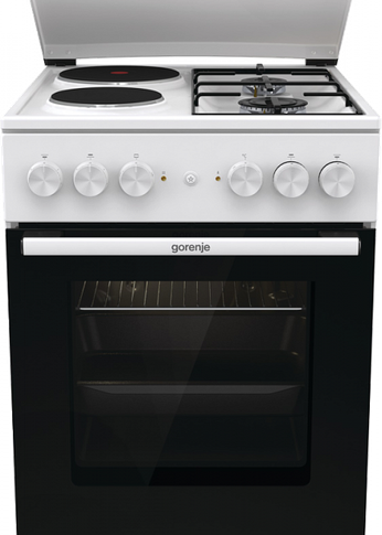 Плита комбинированная Gorenje GK5A12WG белый реш.сталь