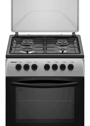 Плита комбинированная Kraft KF-FSK6402ES серебристый