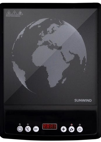 Плитка индукционная SunWind SCI-0501 черный стеклокерамика (настольная)