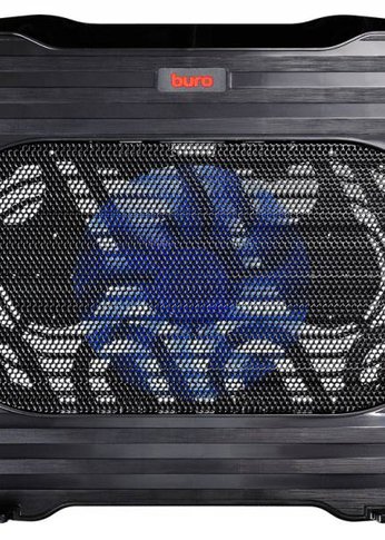 Подставка для ноутбука Buro BU-LCP156-B114 15.6"357x265x33мм 1xUSB 1x 140ммFAN 345г металлическая сетка/пластик черный