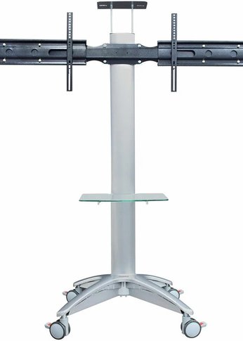 Подставка для телевизора Arm Media PT-STAND-15 серебристый 26"-55" макс.120кг напольный наклон