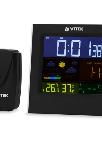 Погодная станция Vitek VT-6411 черный