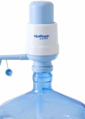 Помпа для 19л бутыли Hotfrost A6 механический голубой/серый картон