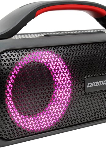 Портативная акустика Digma D-PS1531 черный/черный 40W 2.0 BT 10м 3000mAh (SP1531B)