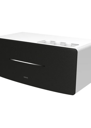 Портативная акустика Edifier D12 70W, дерево, Bluetooth, ПДУ, white