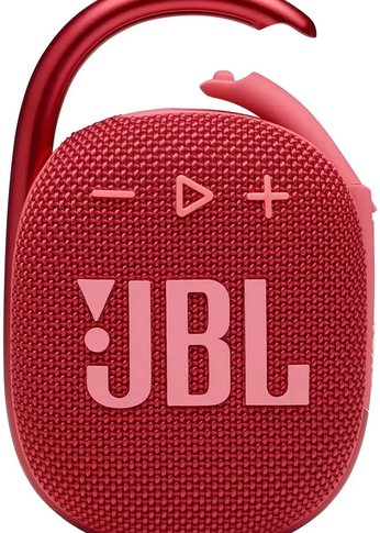 Портативная акустика JBL Clip 4 красный 5W 1.0 BT 15м 500mAh (JBLCLIP4RED)