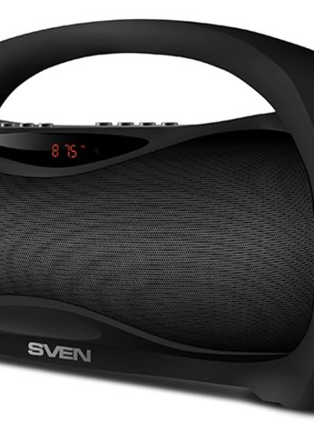 Портативная акустика Sven PS-420, черный (12 Вт, Bluetooth, FM, USB, microSD, LED-дисплей, 1800мА*ч)