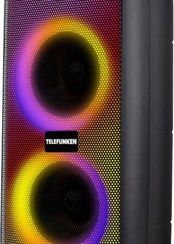 Портативная акустика Telefunken TF-MS3303B черный 90Вт FM USB BT SD напольная