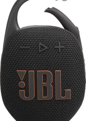 Портативная колонка JBL Clip 5 черный 7W Mono BT 1400mAh