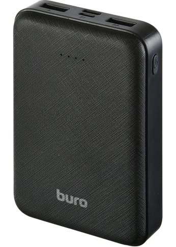 Портативный аккумулятор Buro T4-10000 10000mAh 2A 2xUSB черный (T4-10000-BK)
