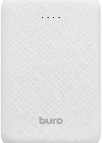 Портативный аккумулятор Buro T4-10000 10000mAh 2A 2xUSB белый (T4-10000-WT)