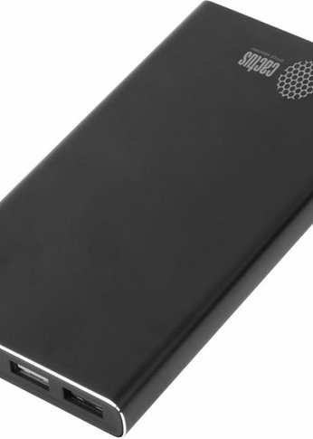 Портативный аккумулятор Cactus CS-PBFSJT-10000 10000mAh 2.1A 2xUSB черный