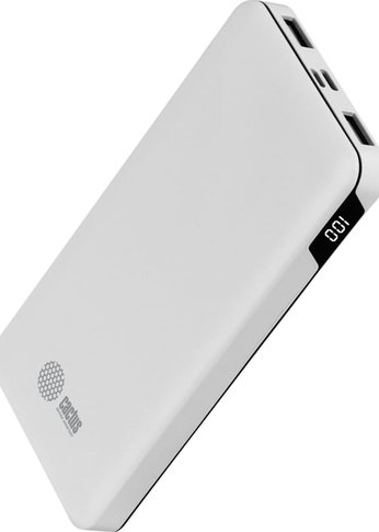 Портативный аккумулятор Cactus CS-PBFSKT-10000 10000mAh 2.1A 2xUSB белый