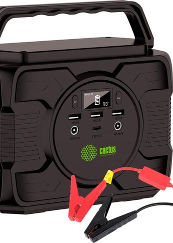 Портативный аккумулятор Cactus CS-PCS144-EC5 40000mAh 2.1A черный/зеленый