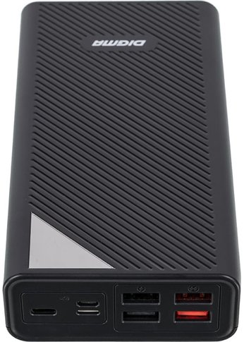 Портативный аккумулятор Digma Power Delivery DGP-30000-4U 30000mAh 3A QC PD 22.5W 4xUSB черный (DGP-30000-4U-B)
