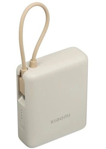 Портативный аккумулятор Xiaomi 10000мАч 1хUSB Type-A 2хUSB Type-C бежевый (BHR9333GL)
