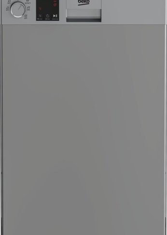 Посудомоечная машина Beko DVS050R02S серебристый 10 комплектов (узкая)