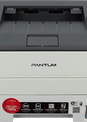 Принтер лазерный Pantum P3010DW A4 Duplex WiFi белый