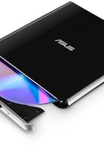 Привод Blu-Ray-RW Asus SBW-06D5H-U черный/серебристый USB3.0 slim ultra slim M-Disk Mac внешний RTL