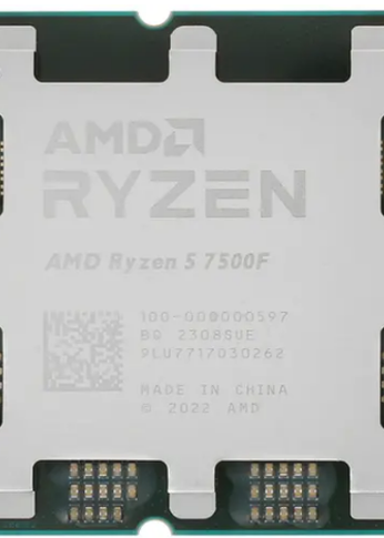 Процессор AMD Ryzen 5 7500F OEM (100-000000597) {Base 3,70GHz, Turbo 5,00GHz, without graphics, L3 32Mb, TDP 65W, AM5}