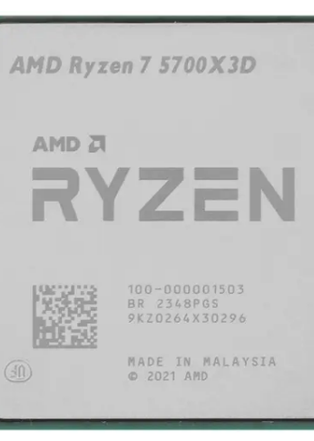 Процессор AMD Ryzen 7 5700X3D OEM  (100-000001503) { Base 3,00GHz, Turbo 4,10GHz, Without Graphics, L3 96Mb, TDP 105W, AM4}