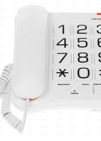 Проводной телефон teXet TX 201 белый