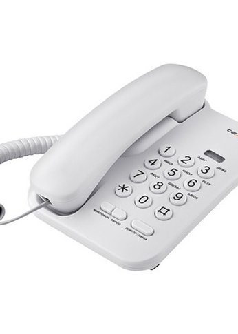 Проводной телефон teXet TX 212 светло-серый