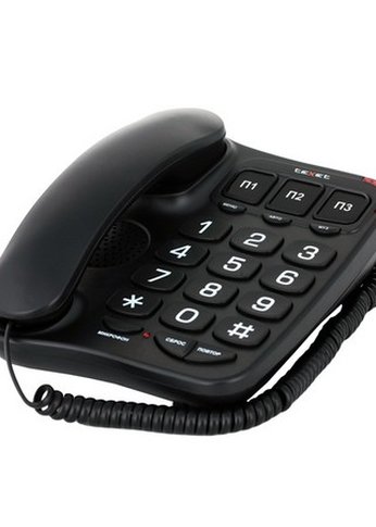 Проводной телефон teXet TX 214 черный