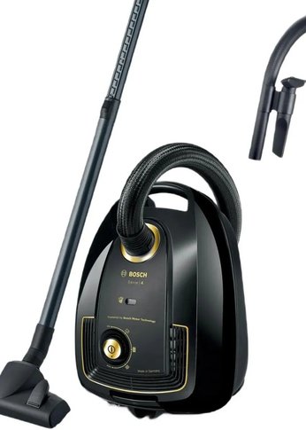 Пылесос Bosch BGL38GOLD 1700Вт черный/золотистый