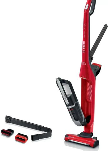 Пылесос вертикальный Bosch BBH3ZOO28 0.4л красный