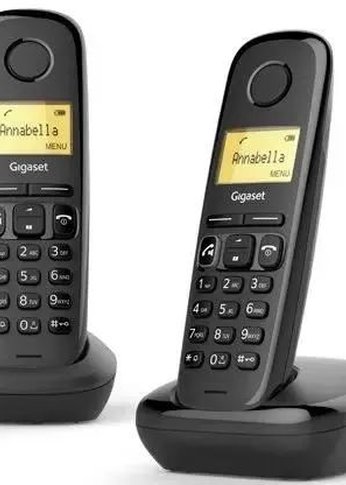 Р/Телефон Dect Gigaset A270 DUO RUS черный (труб. в компл.:2шт) автооветчик АОН