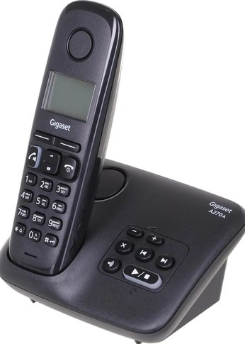 Р/Телефон Dect Gigaset A270A AM RUS черный автооветчик АОН