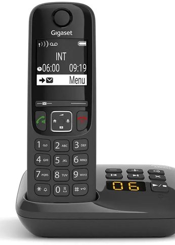 Р/Телефон Dect Gigaset AS690A RUS черный автооветчик АОН