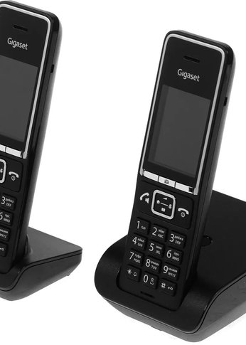 Р/Телефон Dect Gigaset Comfort 550 DUO RUS черный (труб. в компл.:2шт) автооветчик АОН