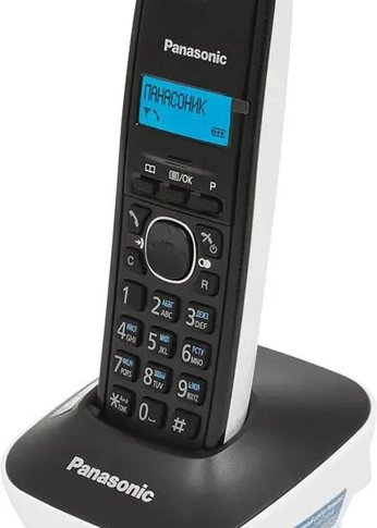 Р/Телефон Dect Panasonic KX-TG1611RUW белый/черный АОН