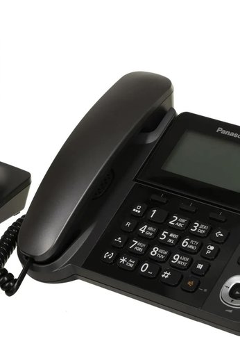 Р/Телефон Dect Panasonic KX-TGF320RUM черный металлик автооветчик АОН