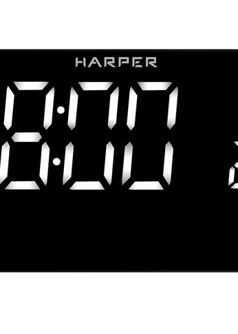 Радиобудильник Harper HCLK-5030 black - white led