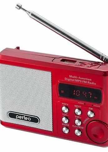 Радиоприемник Perfeo SV922 SOUND RANGER красный