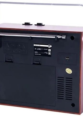 Радиоприемник портативный Сигнал БЗРП РП-334 дерево темное USB SD/microSD