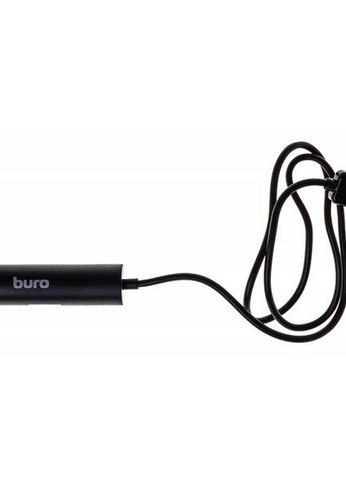 Разветвитель Buro BU-HUB4-0.5R-U2.0 4порт. черный