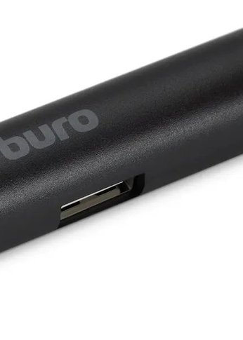 Разветвитель USB 2.0 Buro BU-HUB4-0.5R-U2.0 4порт. черный