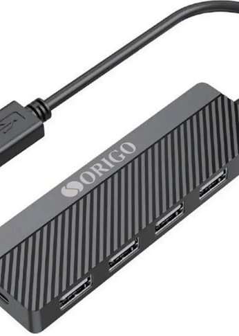 Разветвитель USB 2.0 Origo OU1140 4порт. черный (OU1140/A1A)