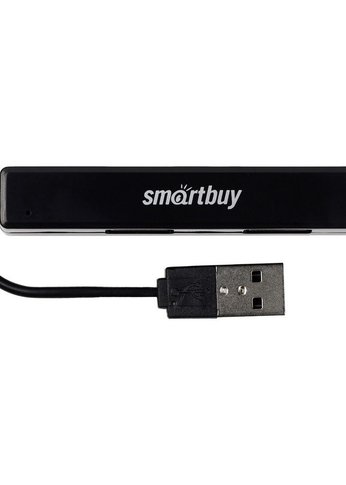 Разветвитель USB 2.0 Smartbuy SBHA-408-K 4 порта черный