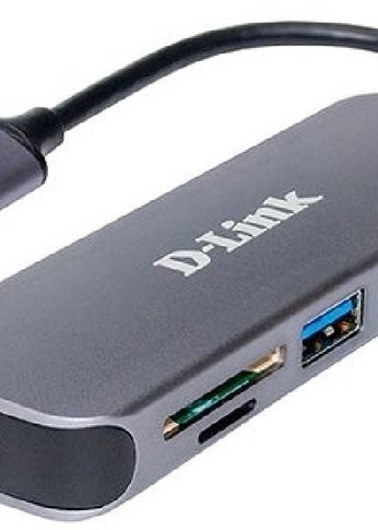 Разветвитель USB 3.0 D-Link DUB-1325/A2A 2порт. серый