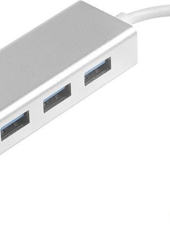 Разветвитель USB 3.0 Greenconnect  на 3 порта + 10/100Mbps Ethernet Network metall