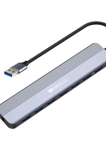 Разветвитель USB 3.0 Origo OU2270P 7порт. серебристый (OU2270P/A1A)