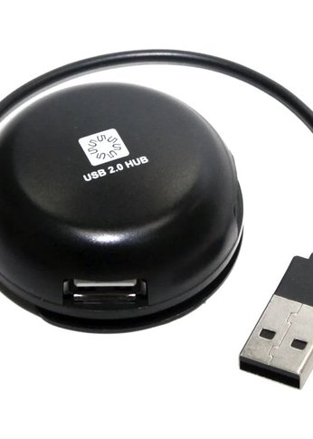 Разветвитель USB 5bites HB24-200BK 4*USB2.0 / USB PLUG / BLACK